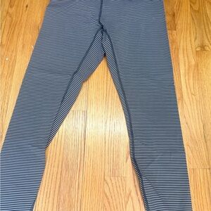 Lululemon Striped Black/Light Pink Align  Leggings